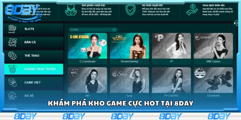 Tìm hiểu kho game cực hot tại hệ thống